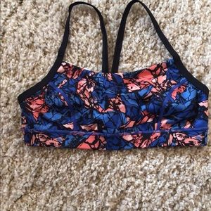 Lululemon Rise and Run Paint Storm Bra - Size 10